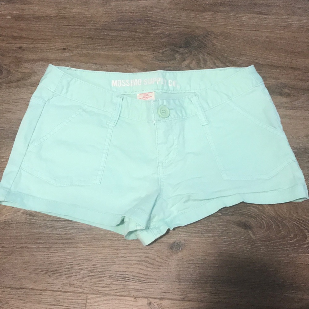 Mint green shorts